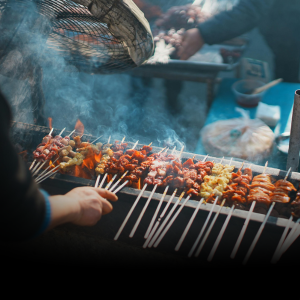 Thịt Xiên Nướng / Grilled Pork Skewer